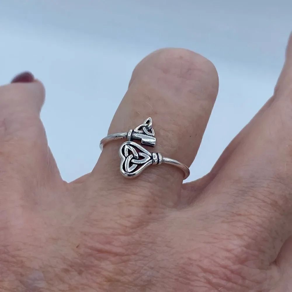 Celtic Key Sterling Silver Ring
